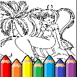 Anime Princess Coloring Pages