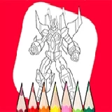 Coloring Book: Robot And Car
